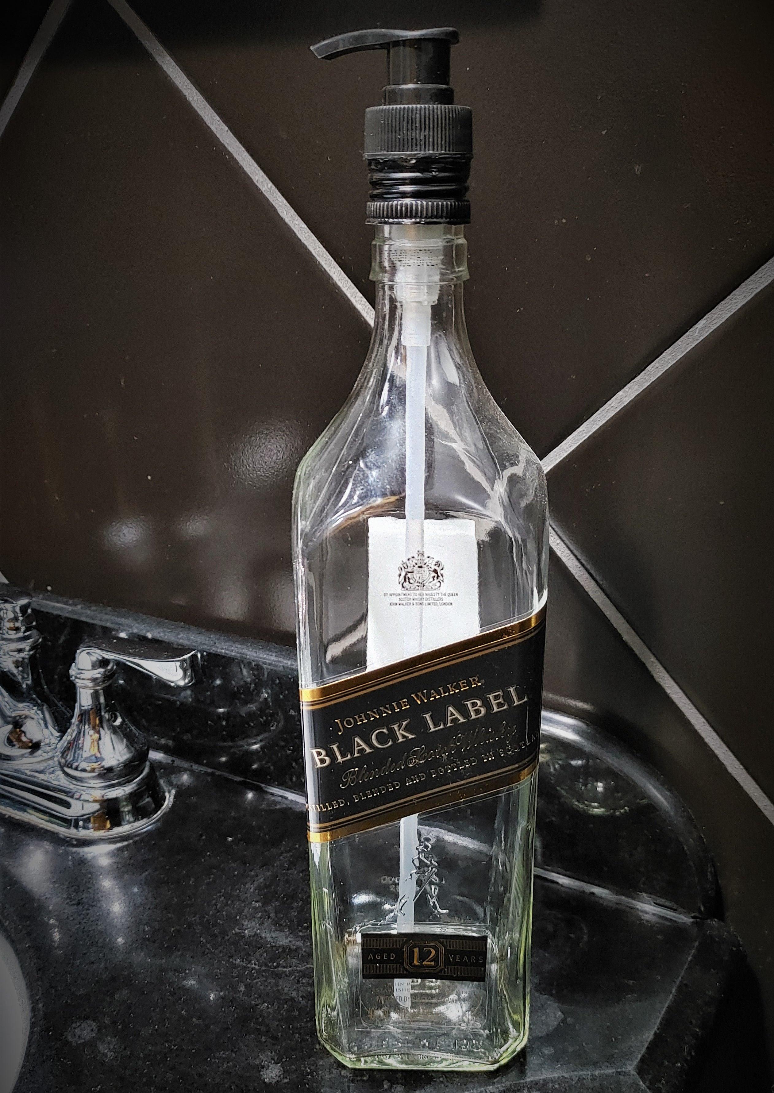 Johnnie Walker Black Label 750ml Soap or Lotion Dispenser – ManCrafted