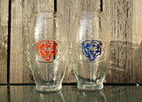 NFL Football Shaped Drinking Tumblers Chicago Bears Sports Team Custom Personalized Mancave Mancrafted