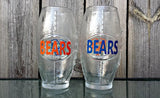 NFL Football Shaped Drinking Tumblers Chicago Bears Sports Team Custom Personalized Mancave Mancrafted