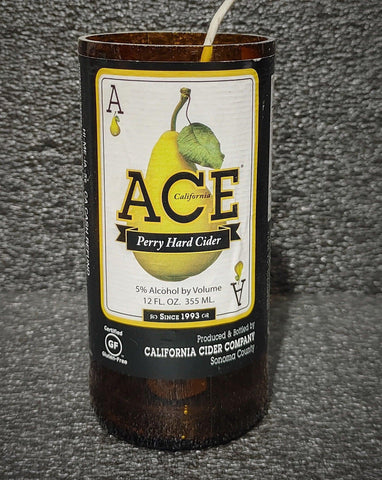 Ace Perry Hard Cider Beer Bottle Scented Soy Candle - ManCrafted
