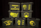 Personalized Ammo Boxes Groomsman Gift Military Designs