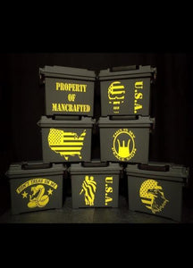 Personalized Ammo Boxes Groomsman Gift Military Designs