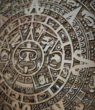 Aztec Calendar Laser Engraved Wood Clock