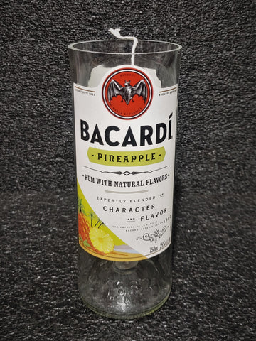 Bacardi Pineapple Rum - Liquor Bottle Scented Soy Candle