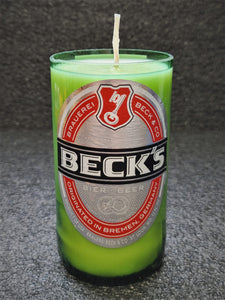 Beck's Beer Bottle Scented Soy Candle