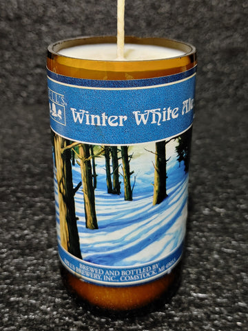 Winter White Ale Beer Bottle Scented Soy Candle
