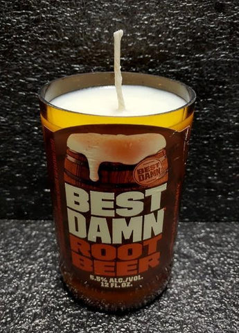 Best Damn Root Beer Scented Soy Wax Candle Liquor Mancave Mancrafted 