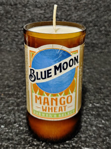 Blue Moon Mango Wheat Beer Bottle Scented Soy Candle