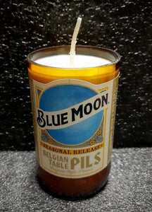 Blue Moon Belgian Pils beer bottle scented soy candle