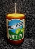 Blue Moon White IPA ManCrafted Beer Bottle Scented Soy Candles for mancave