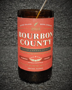 Bourbon County Coffee Stout Beer Bottle Scented Soy Candle - ManCrafted