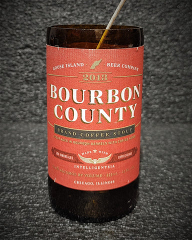 Bourbon County Coffee Stout Beer Bottle Scented Soy Candle - ManCrafted