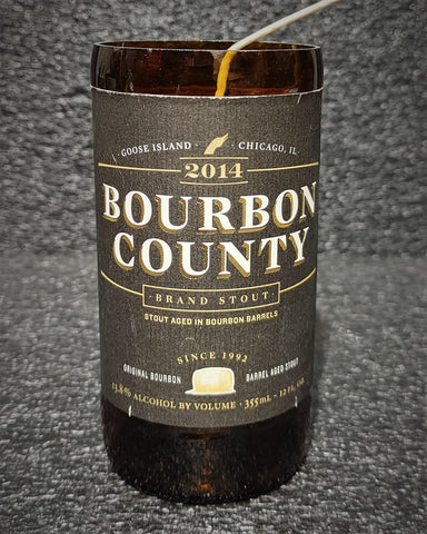 Bourbon County Brand Stout Beer Bottle Scented Soy Candle - ManCrafted