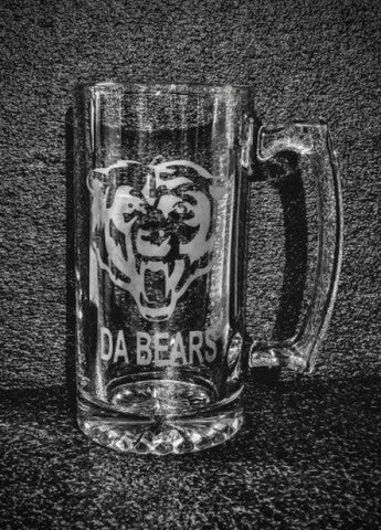 Chicago Bears custom logo beer mug personalized football NFL