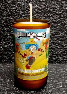 clown shoes sombrero mexican chocolate ManCrafted Beer Bottle Scented Soy Candles for mancave