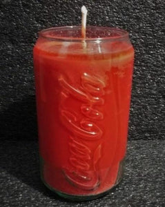 Coca Cola Can Glass Bottle Scented Soy Wax Candle