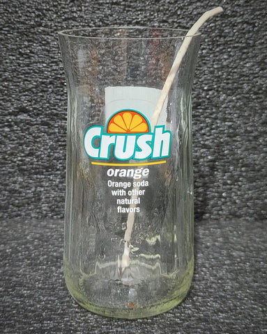 Crush Orange Soda Glass Bottle Scented Soy Candle - ManCrafted