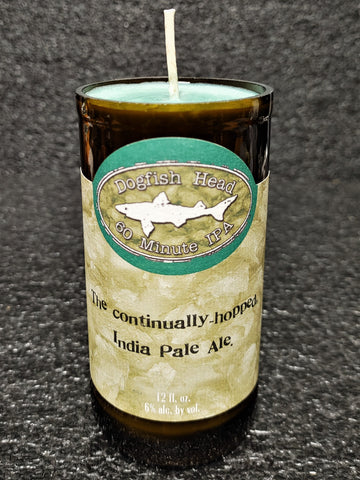 Dogfish Head 60 Minute IPA Beer Bottle Scented Soy Candle