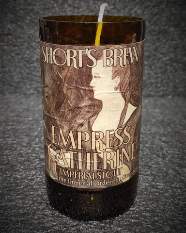 Empress Catherine Imperial Stout Beer Bottle Scented Soy Candle - ManCrafted