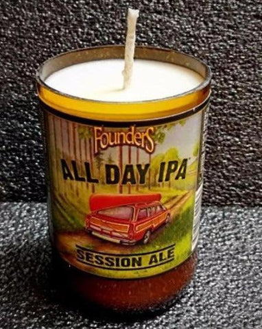founders all day ipa ManCrafted Beer Bottle Scented Soy Candles for mancave