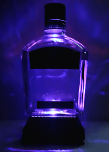 Liquor Bottle LED Display Home Bar Mancave Centerpiece Repurpose ManCrafted