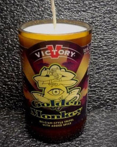 Victory Golden Monkey ManCrafted Beer Bottle Scented Soy Candles for mancave