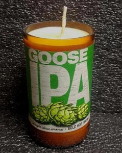 Goose island ipa ManCrafted Beer Bottle Scented Soy Candles for mancave