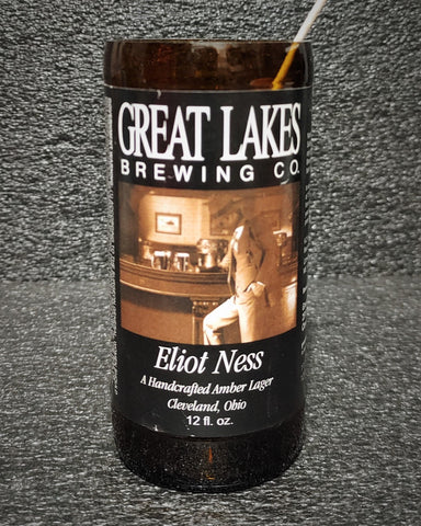 Great Lakes Eliot Ness Beer Bottle Scented Soy Candle - ManCrafted