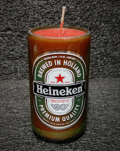 Small Heineken Beer Bottle Scented Soy Candle - ManCrafted