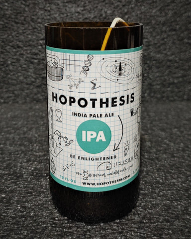 Hopothesis IPA Beer Bottle Scented Soy Candle - ManCrafted