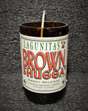 Lagunitas Brown Shugga Ale Beer Bottle Scented Soy Candle - ManCrafted