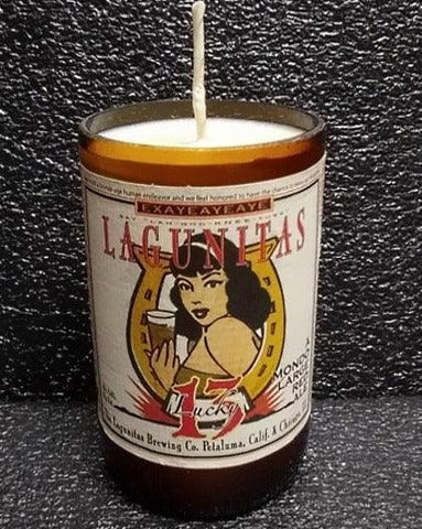 Lagunitas Lucky 13 Limited ManCrafted Beer Bottle Scented Soy Candles for mancave