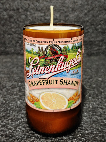 Leinenkugel's Grapefruit Shandy Beer Bottle Scented Soy Candle
