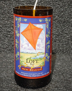 New Belgium Loft Beer Bottle Scented Soy Candle - ManCrafted