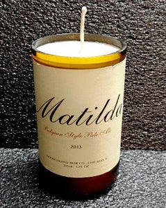 Matilda ManCrafted Beer Bottle Scented Soy Candles for mancave