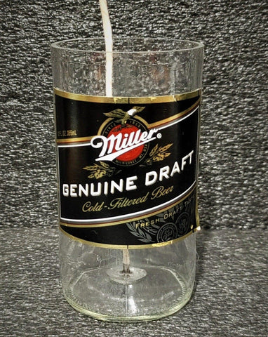 Miller Genuine Draft Beer Bottle Scented Soy Candle - ManCrafted
