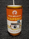 New Belgium Snapshot Beer Bottle Scented Soy Candle