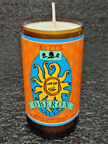 Oberon Ale Beer Bottle Scented Soy Candle