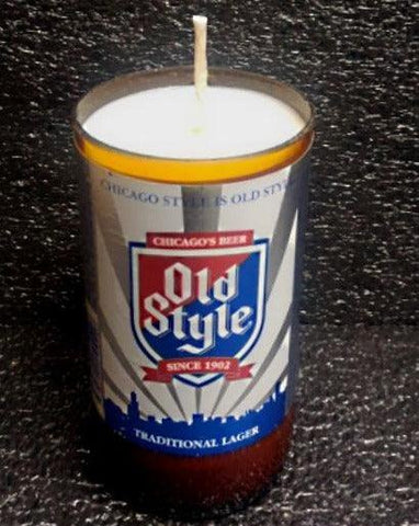 Old Style ManCrafted Beer Bottle Scented Soy Candles for mancave
