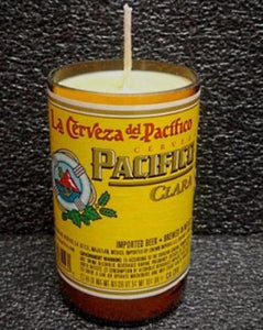 Pacifico Clara ManCrafted Beer Bottle Scented Soy Candles for mancave