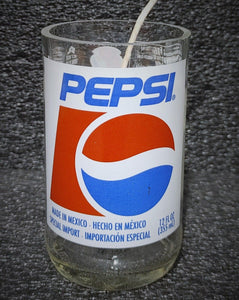 Pepsi Soda Glass Bottle Scented Soy Candle - ManCrafted