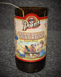 Nude Beach Beer Bottle Scented Soy Candle - ManCrafted