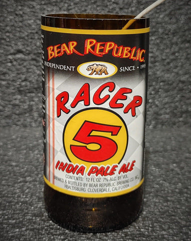 Racer 5 IPA Beer Bottle Scented Soy Candle - ManCrafted