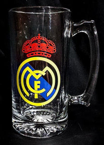 Real Madrid Personalized 25oz Beer Mug - ManCrafted