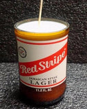 Red Stripe ManCrafted Beer Bottle Scented Soy Candles for mancave