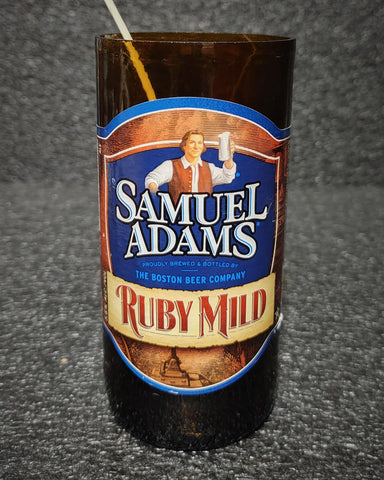 Samuel Adams Ruby Mild Beer Bottle Scented Soy Candle - ManCrafted