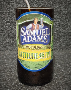 Samuel Adams Latitude 48 IPA Beer Bottle Scented Soy Candle - ManCrafted