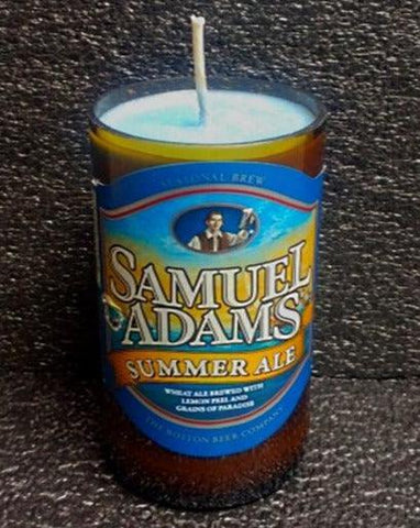 Sam Adams Summer Ale ManCrafted Beer Bottle Scented Soy Candles for mancave