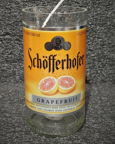 Schofferhofer Grapefruit Beer Bottle Scented Soy Candle - ManCrafted