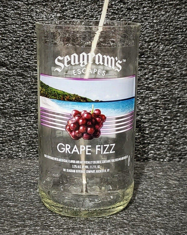 Seagram's Grape Fizz Beer Bottle Scented Soy Candle - ManCrafted